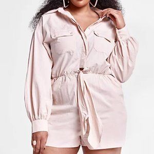 #29❤️ New Fashion to Figure Raquel Tie Front Romper